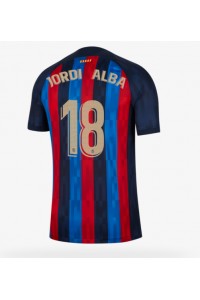 Fotbalové Dres Barcelona Jordi Alba #18 Domácí Oblečení 2022-23 Krátký Rukáv